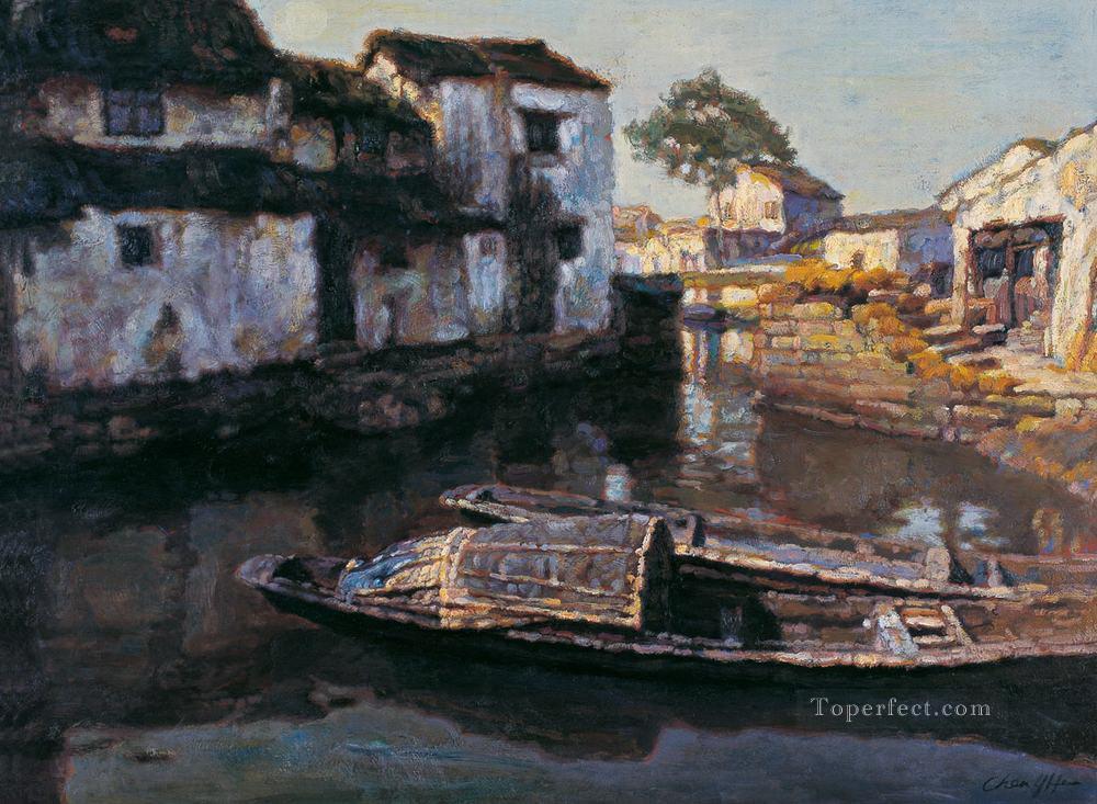 Chen Yifei chino de Watertown Pintura al óleo